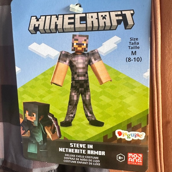 Minecraft, Steve in netherite armor Halloween costume brand new - Picture 4 of 5